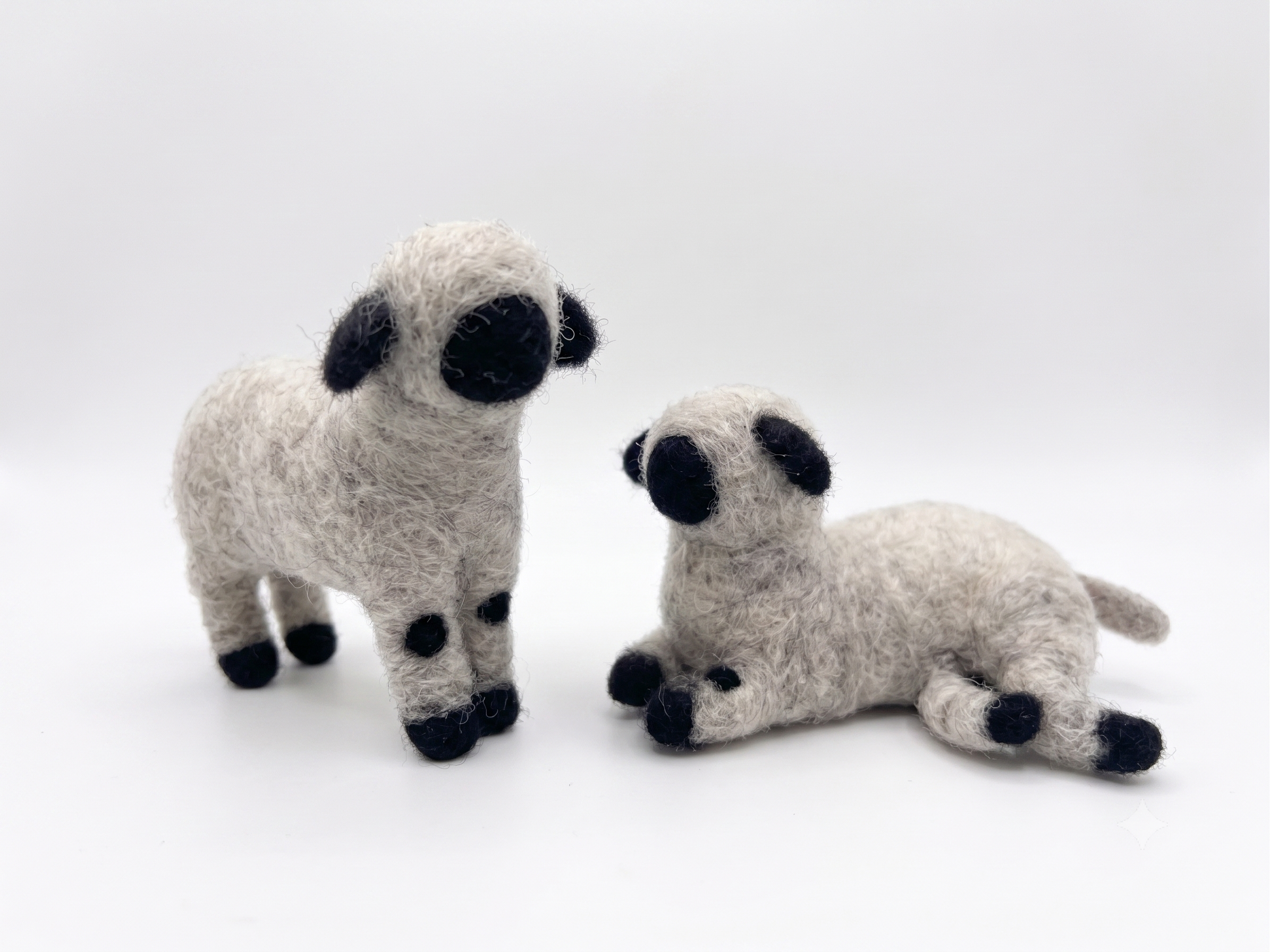 WOOL LAMB FIGURINE